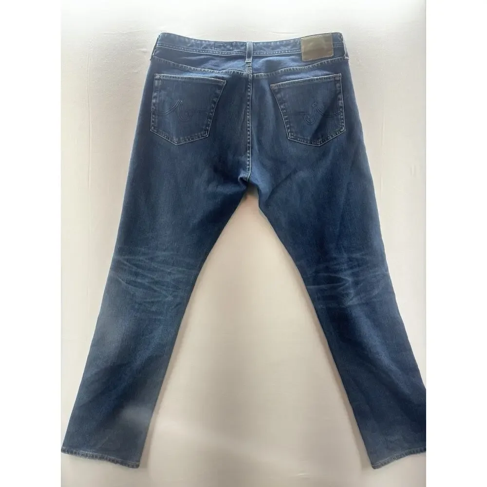 AG Adriano Goldschmied The Everett Jeans Mens 38R Slim Straight Blue Medium Wash